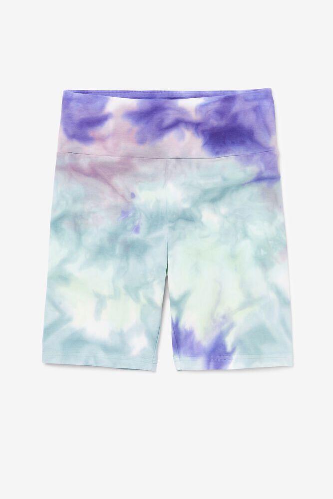 Fila Shorts Dame Blå Taima Tie Dye Bike XED-152409